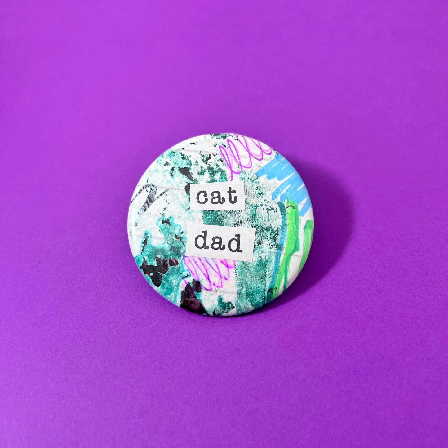 cat dad - Art Magnet