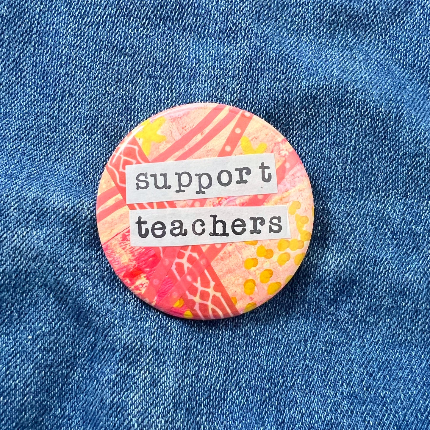 support teachers - Art Pin