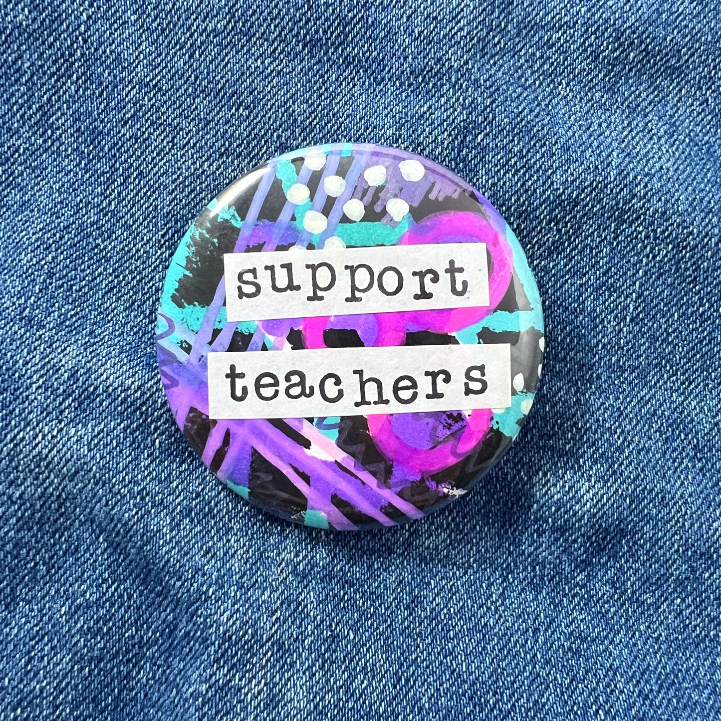 support teachers - Art Pin