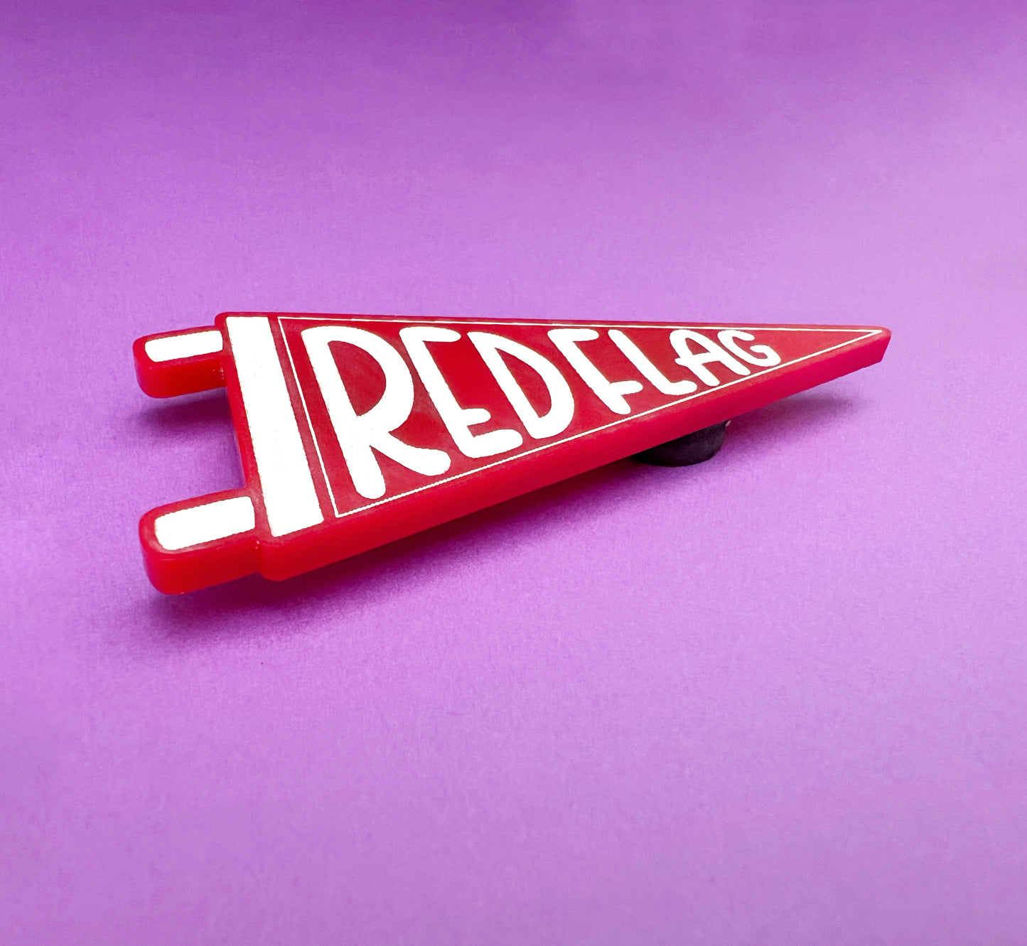 RED FLAG pennant magnet