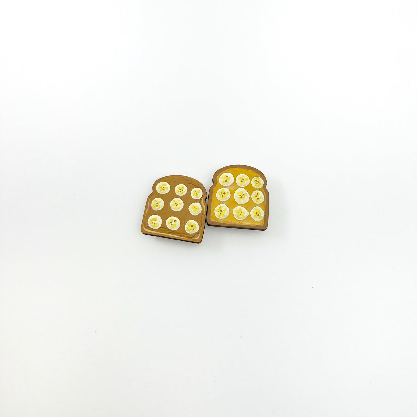 PB honey & banana tiny toast magnet duo