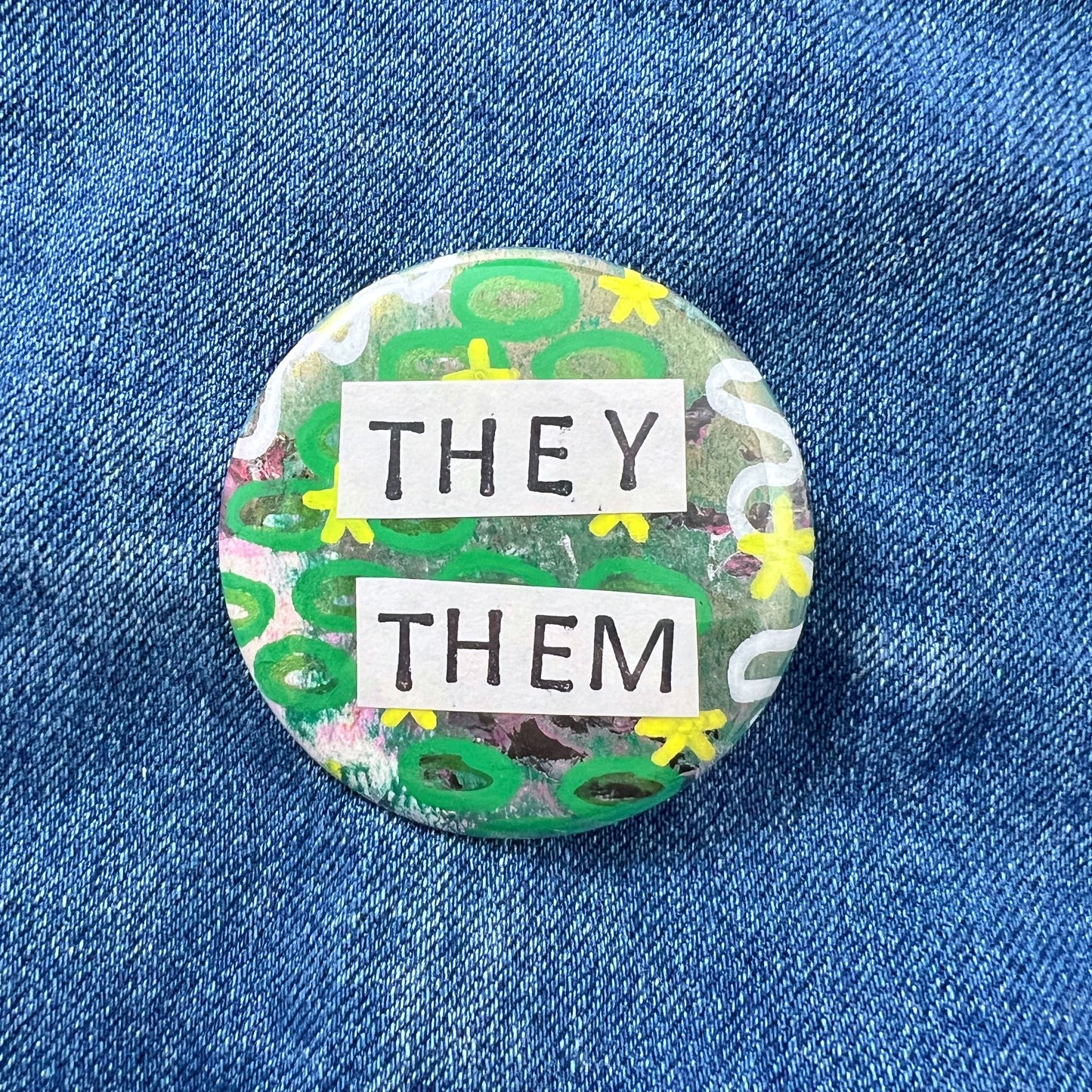 they / them pronoun - Art Pin