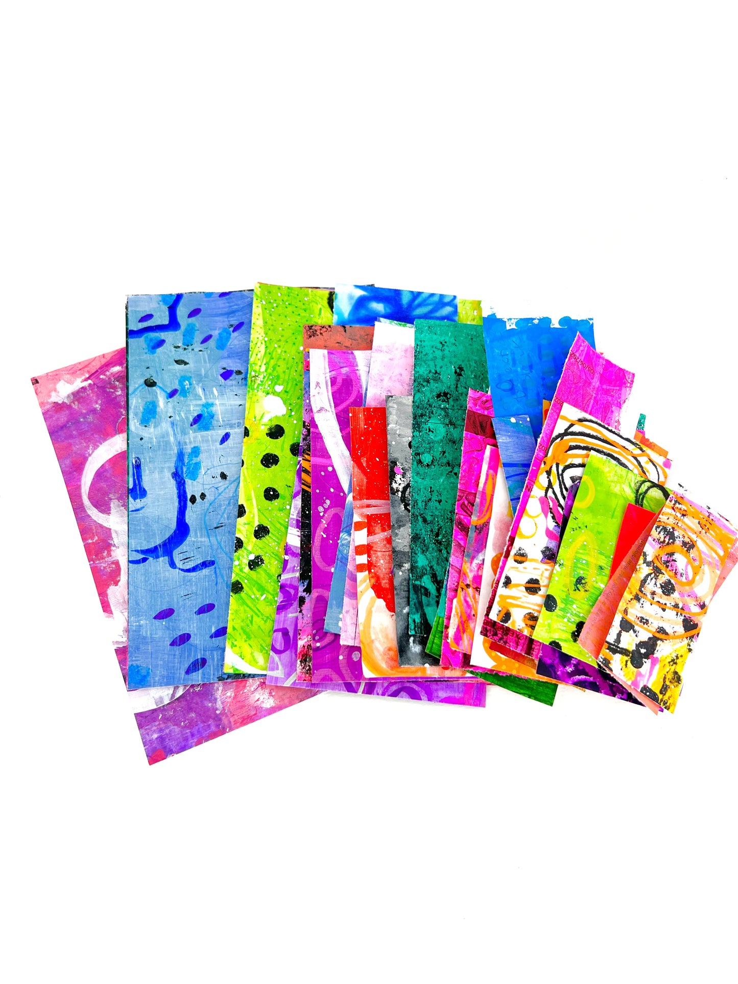painted paper pack - collage kit