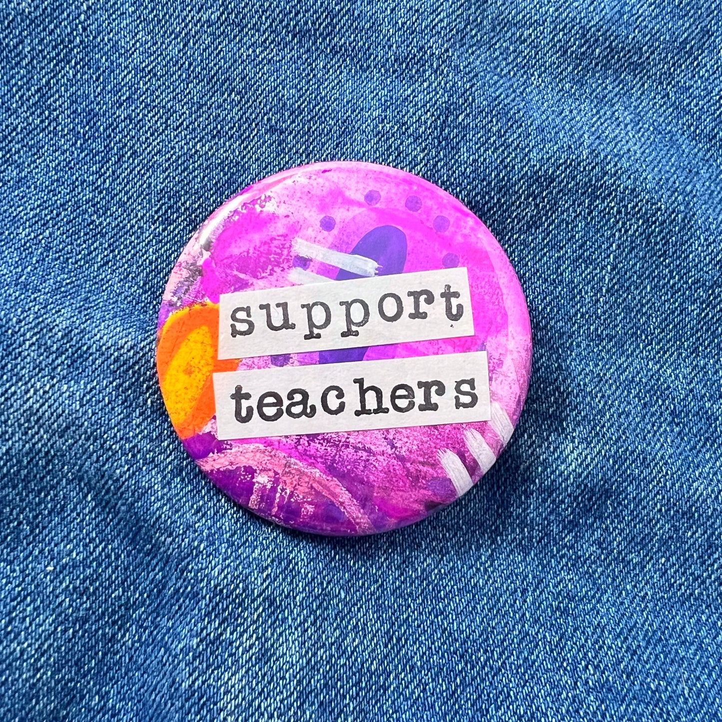 support teachers - Art Pin