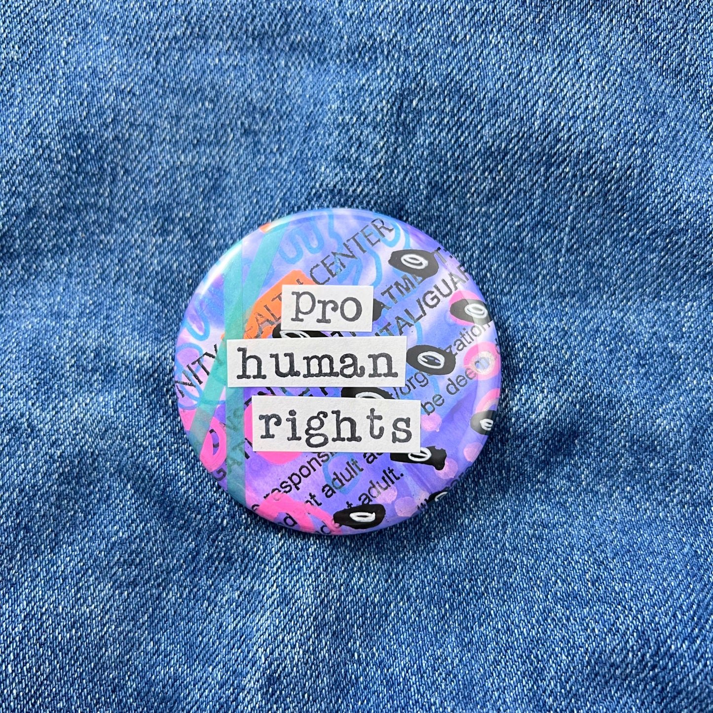 pro human rights - Art Pin
