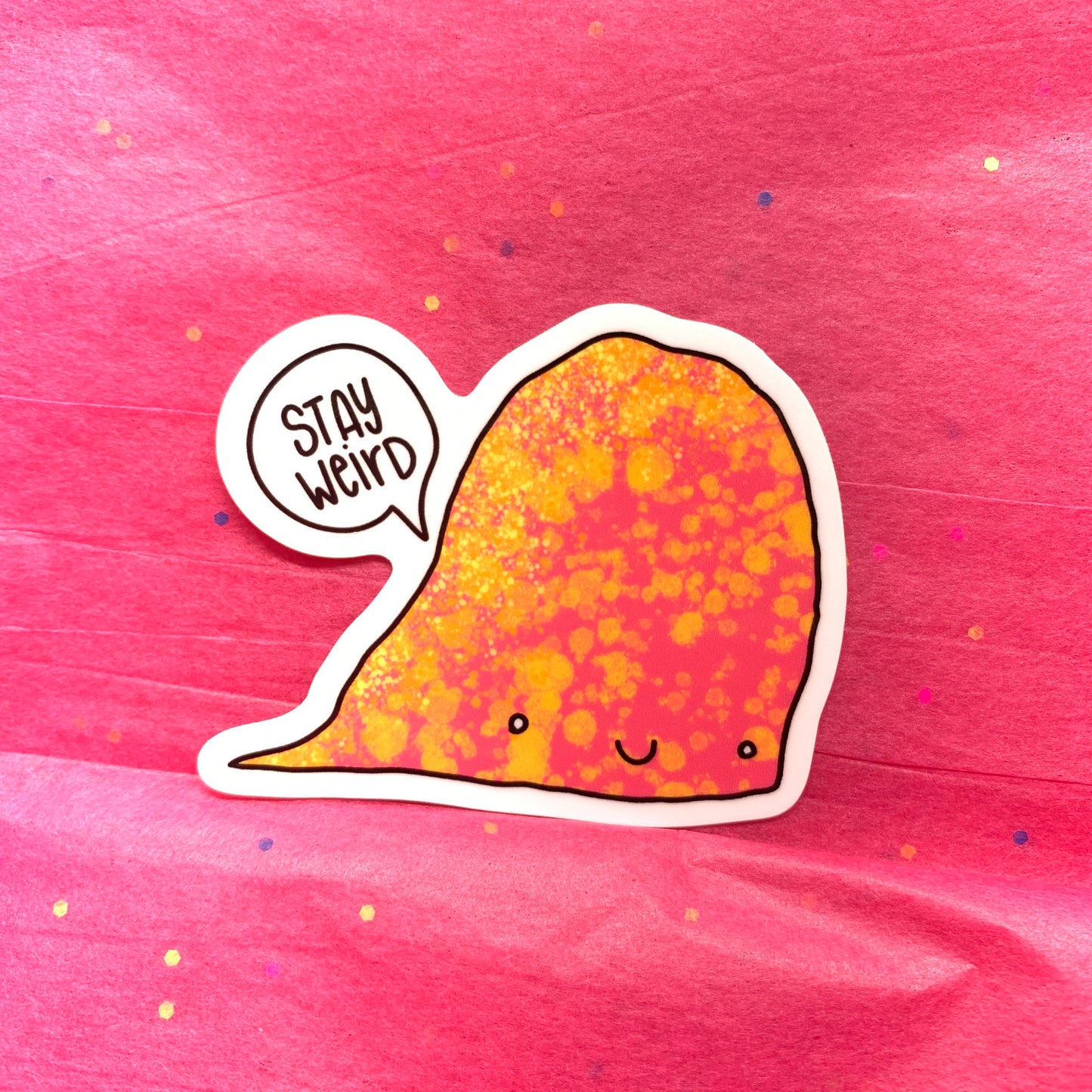 “STAY WEIRD” cute creature - vinyl sticker