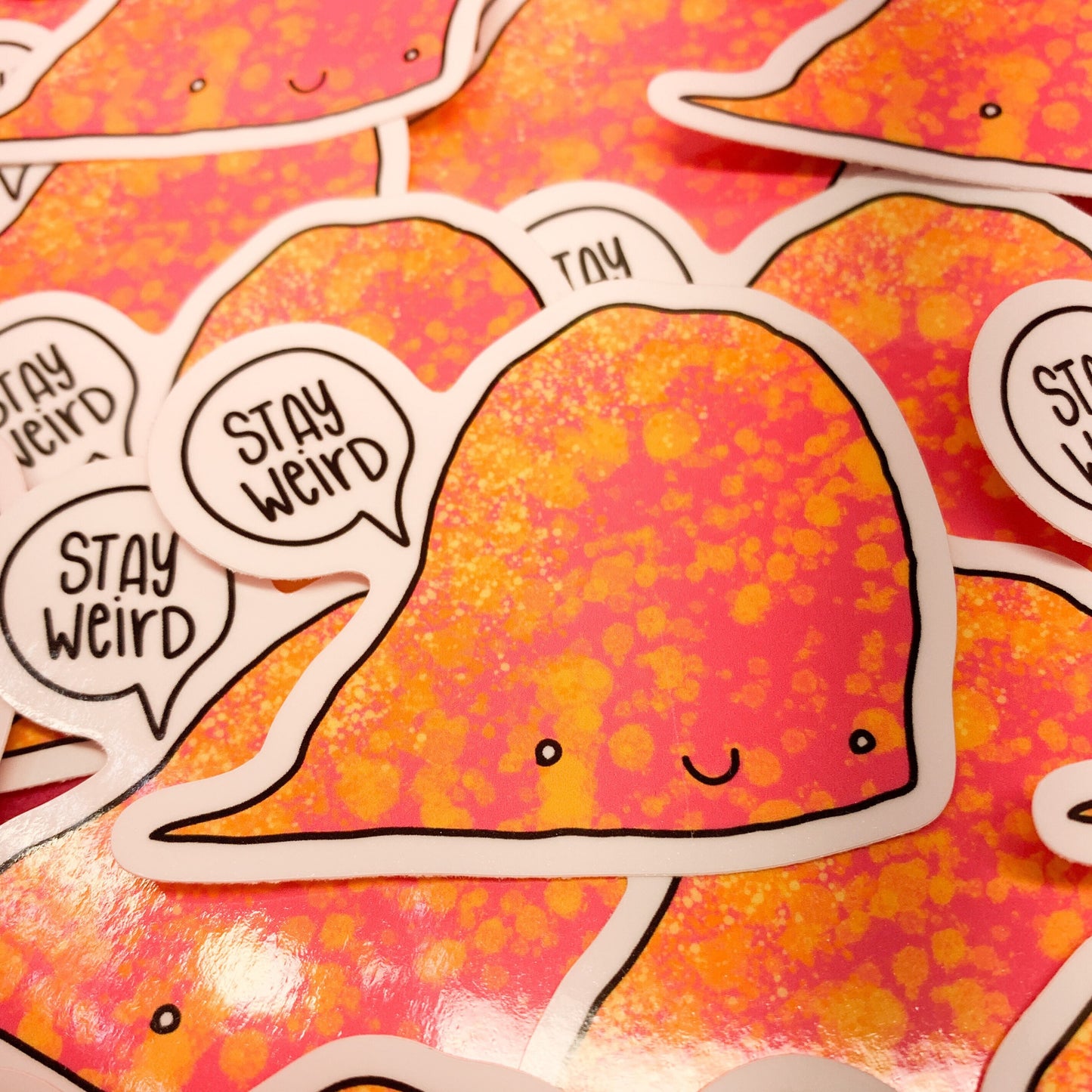 “STAY WEIRD” cute creature - vinyl sticker