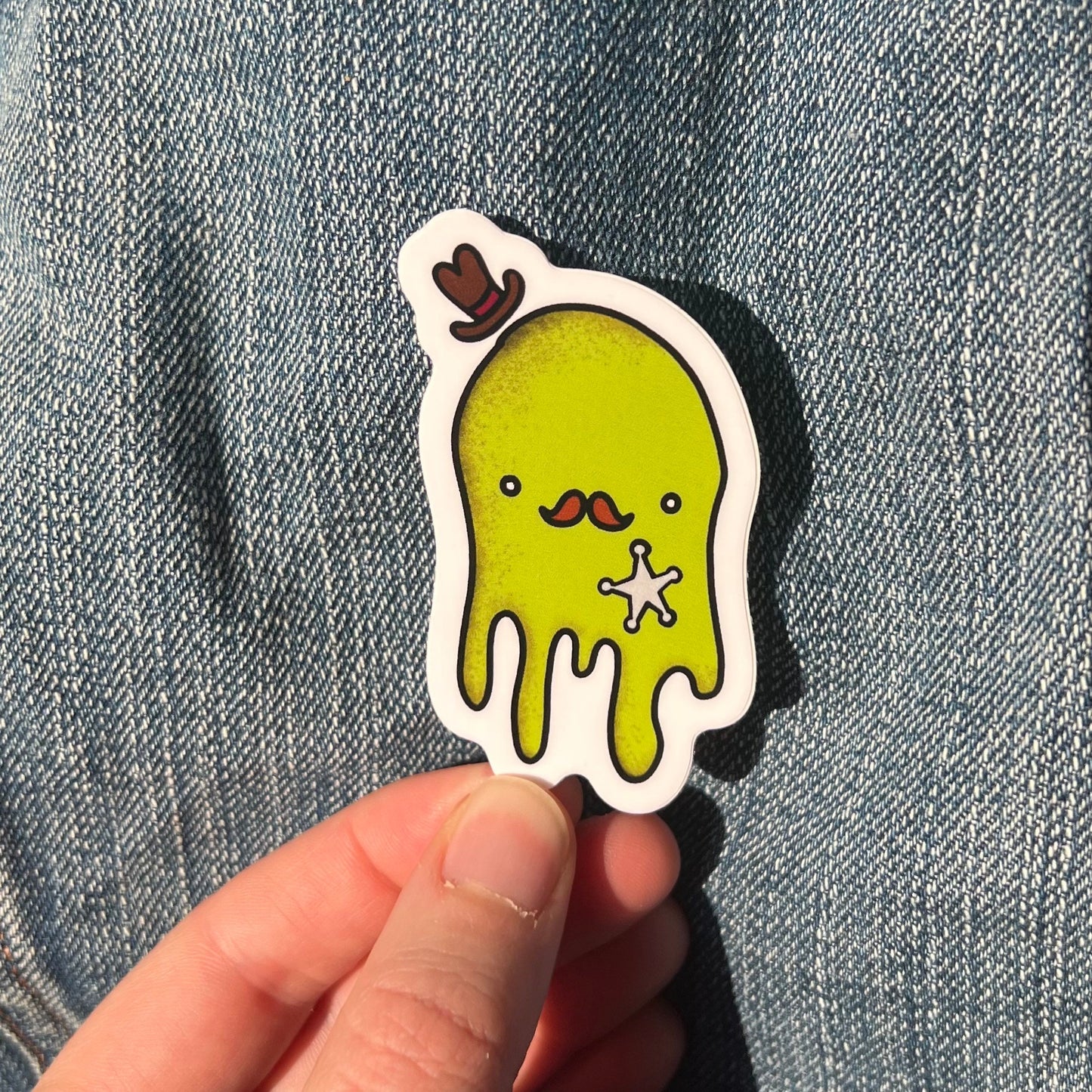 sheriff slime cute creature - vinyl sticker