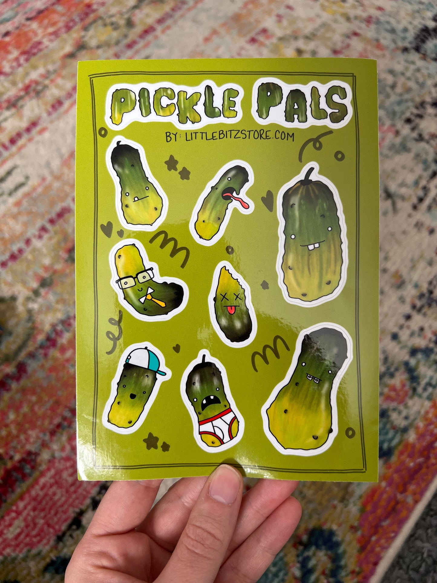 pickle pals - vinyl sticker sheet