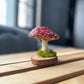mushroom paper mache sculpture - "umbrella mushie"