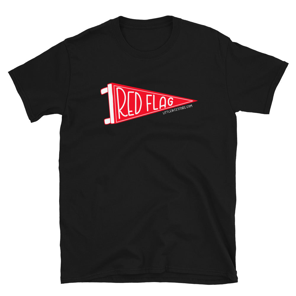 RED FLAG Pennant Flag Short-Sleeve Unisex T-Shirt