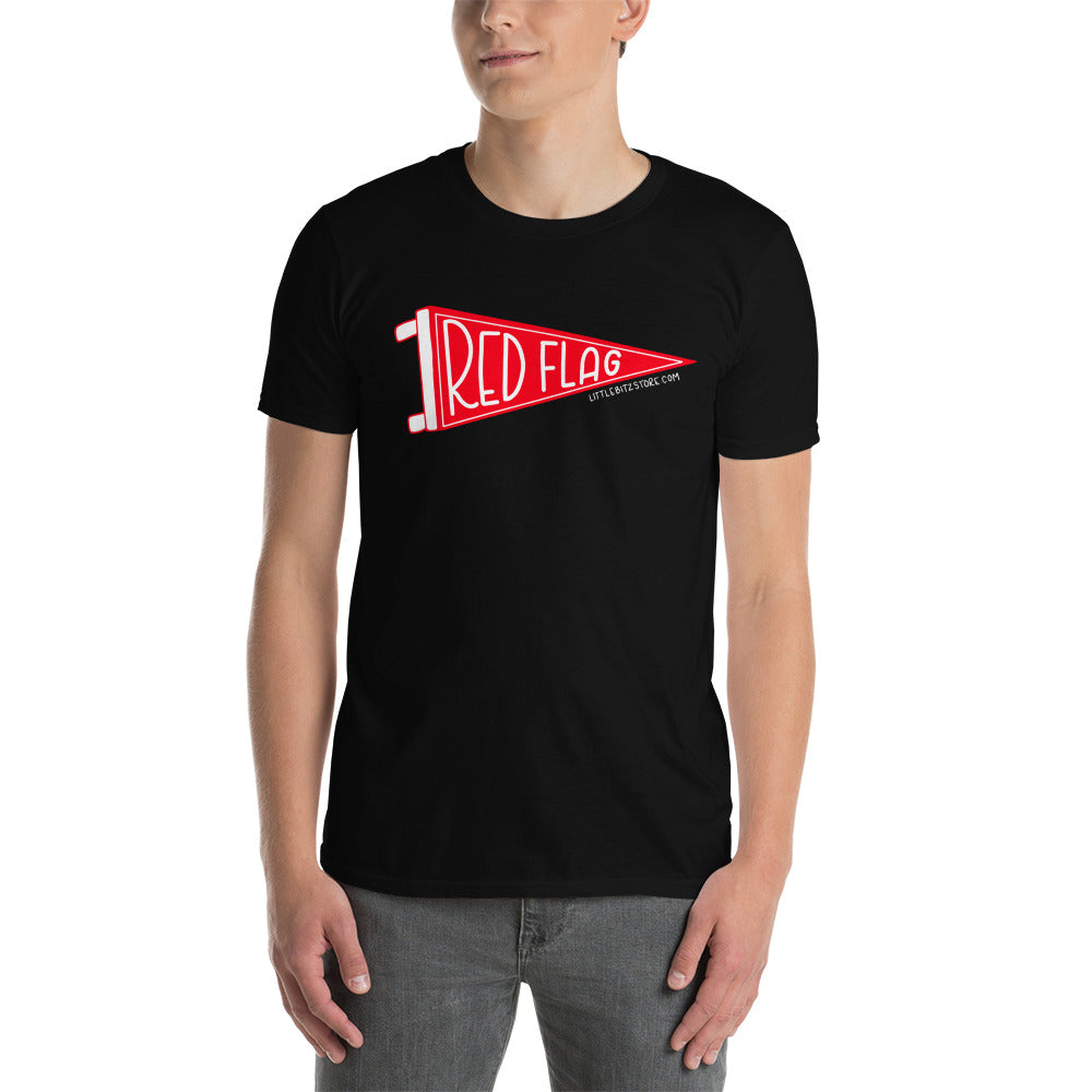 RED FLAG Pennant Flag Short-Sleeve Unisex T-Shirt