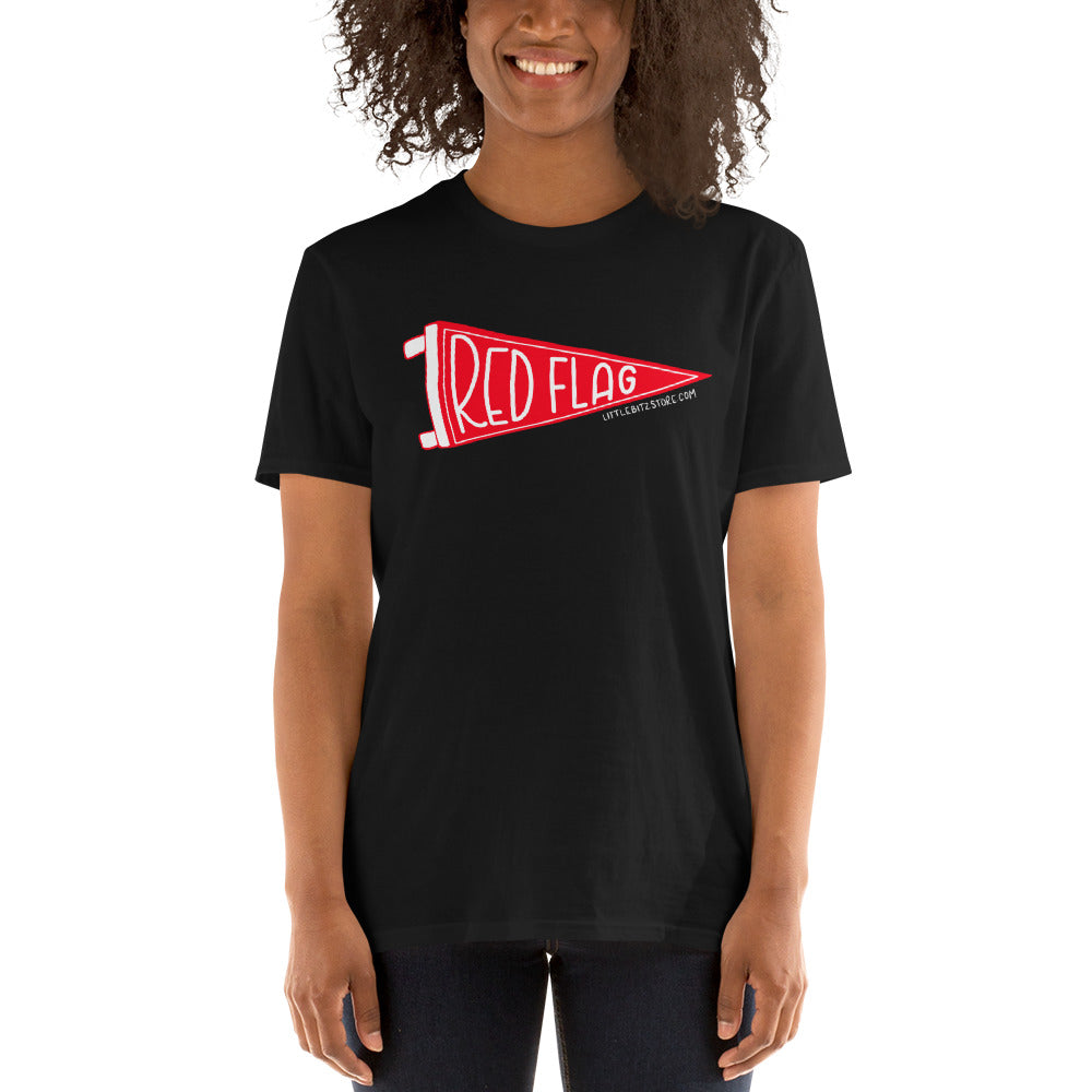 RED FLAG Pennant Flag Short-Sleeve Unisex T-Shirt