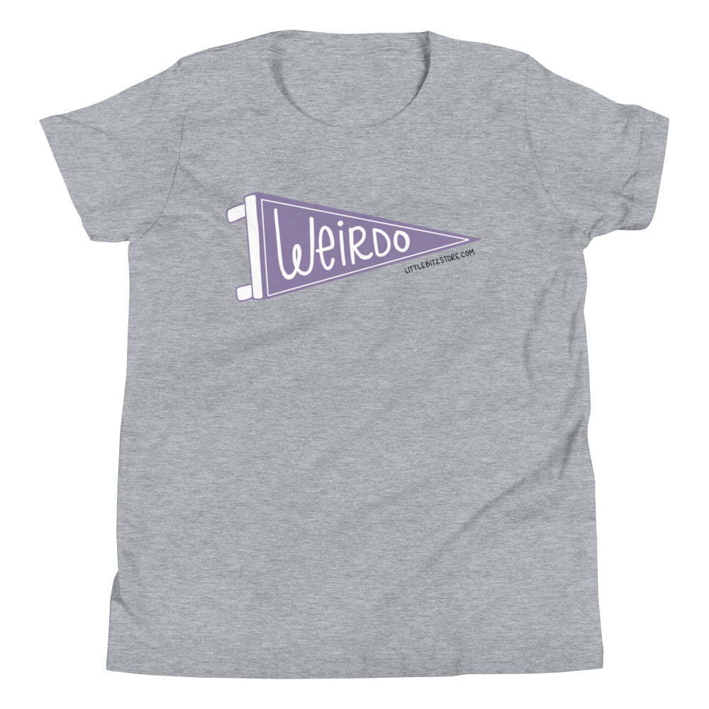 Weirdo Pride Pennant - Unisex Youth Short Sleeve T-Shirt