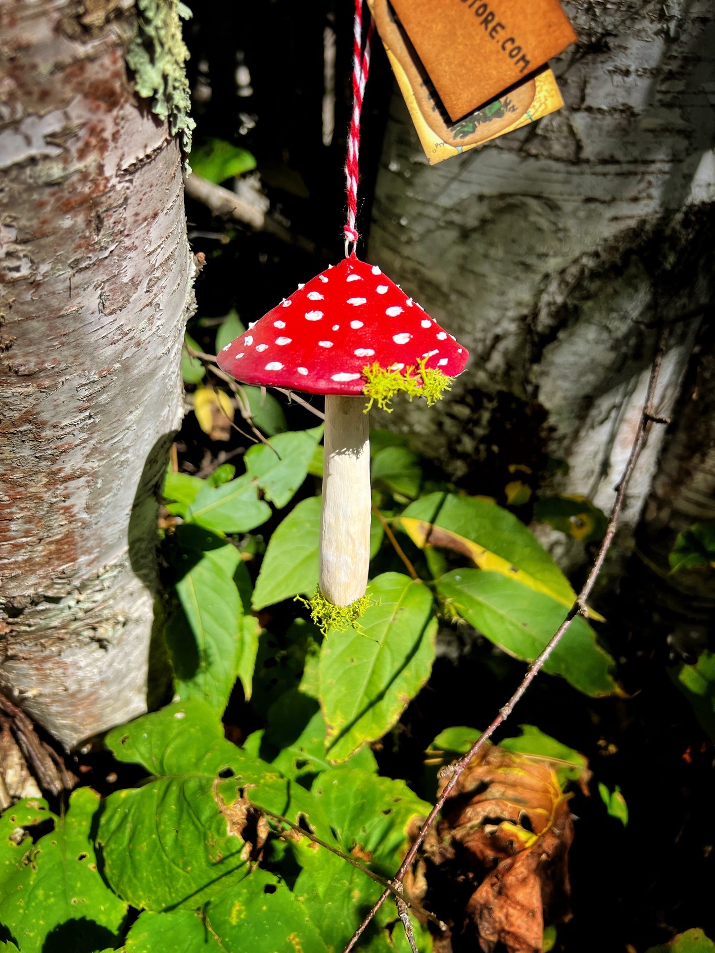 004 Fly Argaric style paper mache - holiday ornament