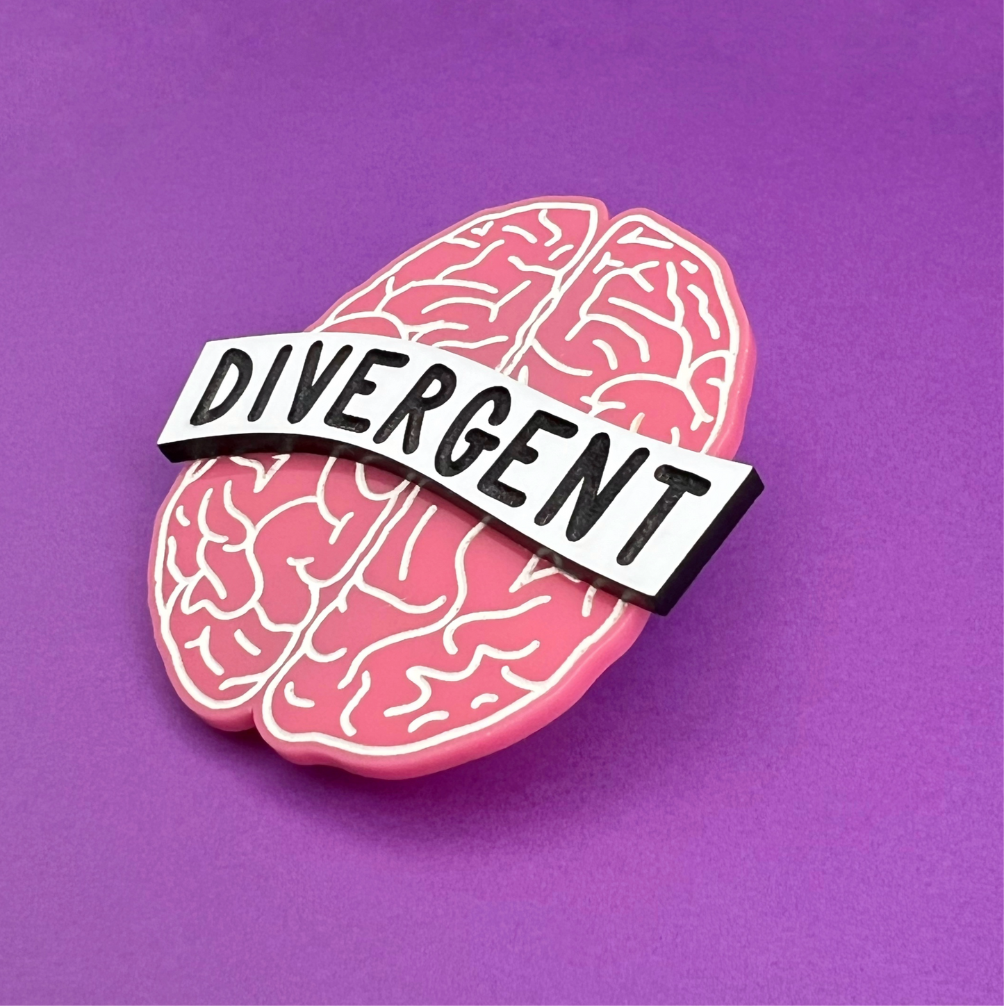 divergent brain - acrylic magnet