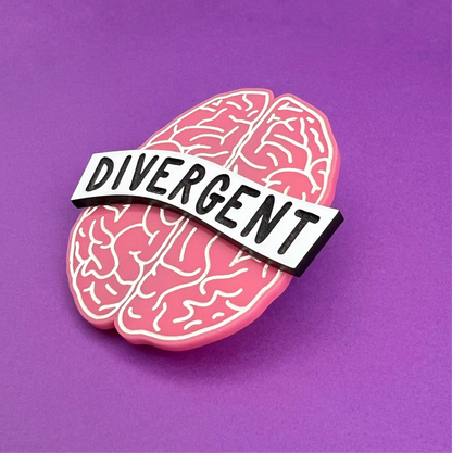 divergent brain - acrylic magnet