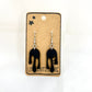 Drippy Earrings - Matte Black - Surgical Steel Hook Style