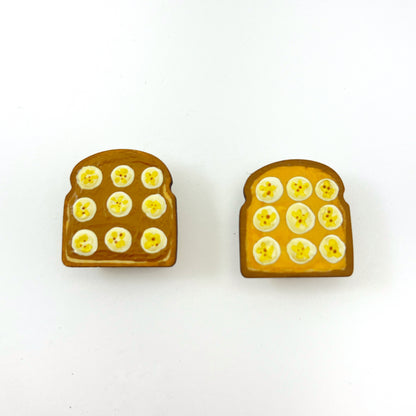PB honey & banana tiny toast magnet duo