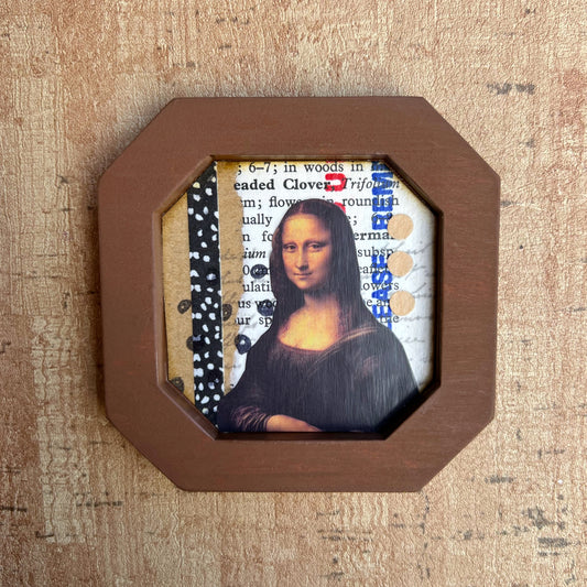 mini collage series - mona lisa