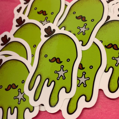 sheriff slime cute creature - vinyl sticker