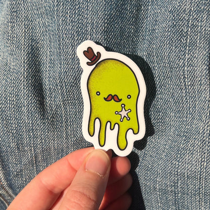 sheriff slime cute creature - vinyl sticker