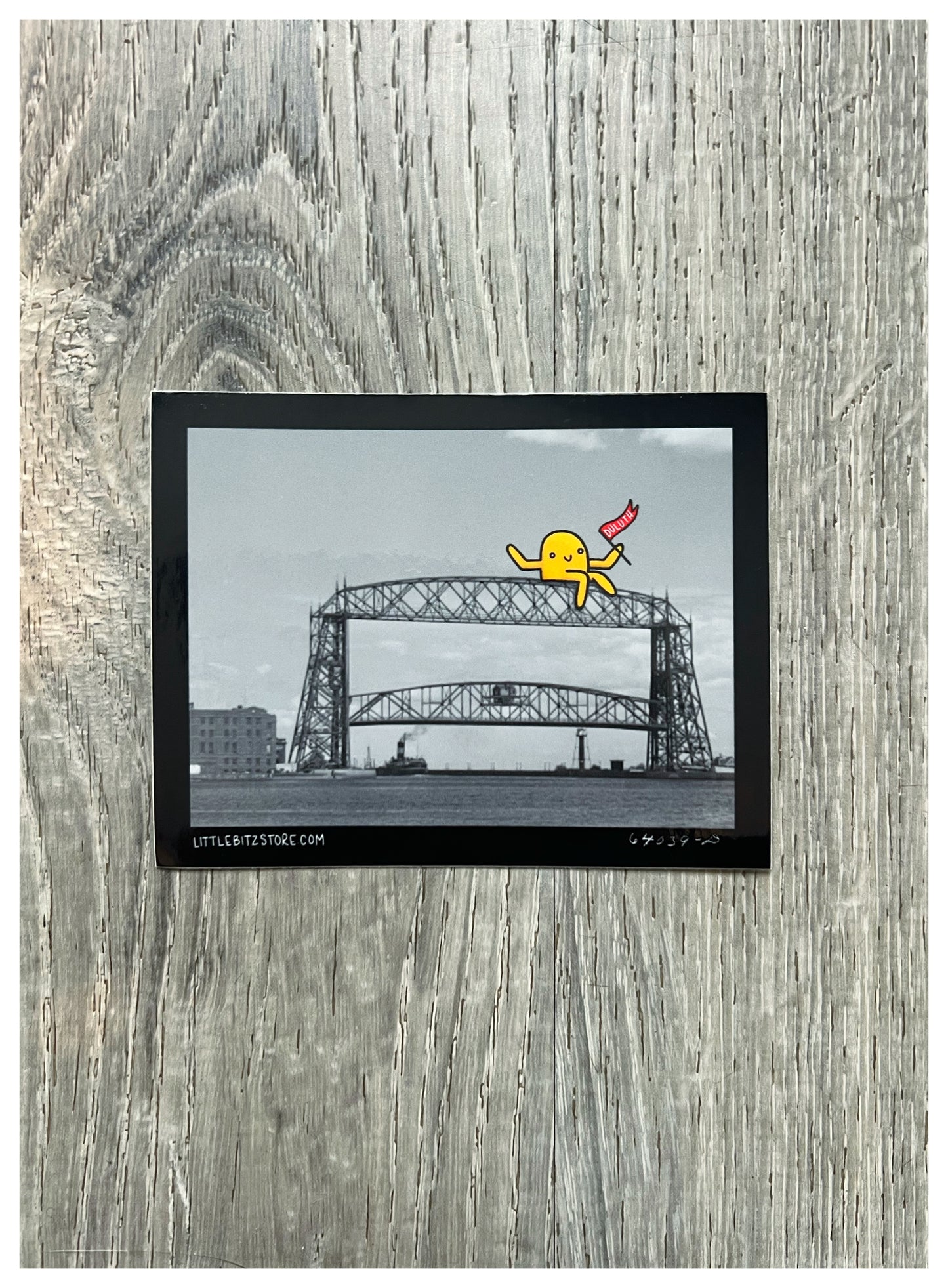 "Atop the Aerial Lift Bridge" Sticker - Duluth Minnesota