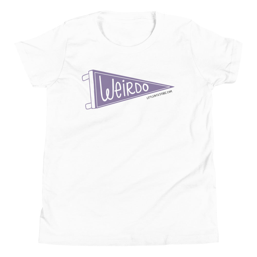 Weirdo Pride Pennant - Unisex Youth Short Sleeve T-Shirt